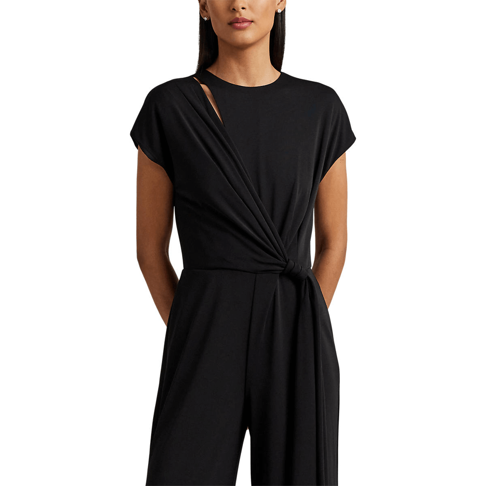 Lauren Ralph Lauren Tie Front Jersey Wide Leg Jumpsuit Jarrolds Norwich